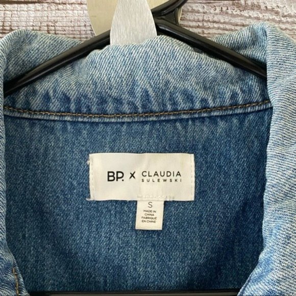 BP.  Claudia Sulewski‎ Cropped Jean Jacket Size S - Picture 11 of 12